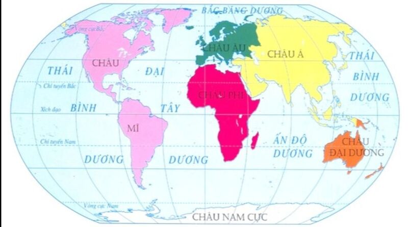 Ở Việt Nam, nhiều tài liệu quen dùng cách chia 6 châu lục khi gộp Bắc Mỹ và Nam Mỹ thành châu Mỹ. 