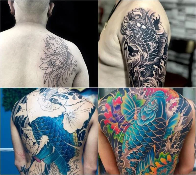 Hình xăm phong thủy thường được chọn theo biểu tượng, màu sắc hoặc niềm tin cá nhân.